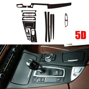 

5D Carbon Fiber Pattern Interior Trim DIY Sticker For 2011-2017 BMW 5 Series F10 F18 Brand New High Quality Sticker Accessories