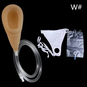 

Urinal Urine Collector For Men Women In Bed Berathable Bottle Bag Medical Health Care Latex Particles Soft Touch