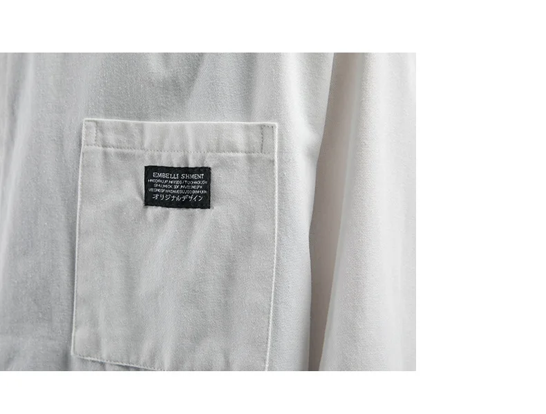 Мужская рубашка Новое поступление быстрая мода осень весна chemise homme Повседневная с длинным рукавом Обычная рубашка для мужчин