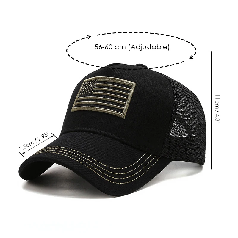 VATLTY Mesh Cap for Men High Quality Cotton Tactical Outdoor Caps Summer Breathable Baseball Cap Male Sports Accessories 3