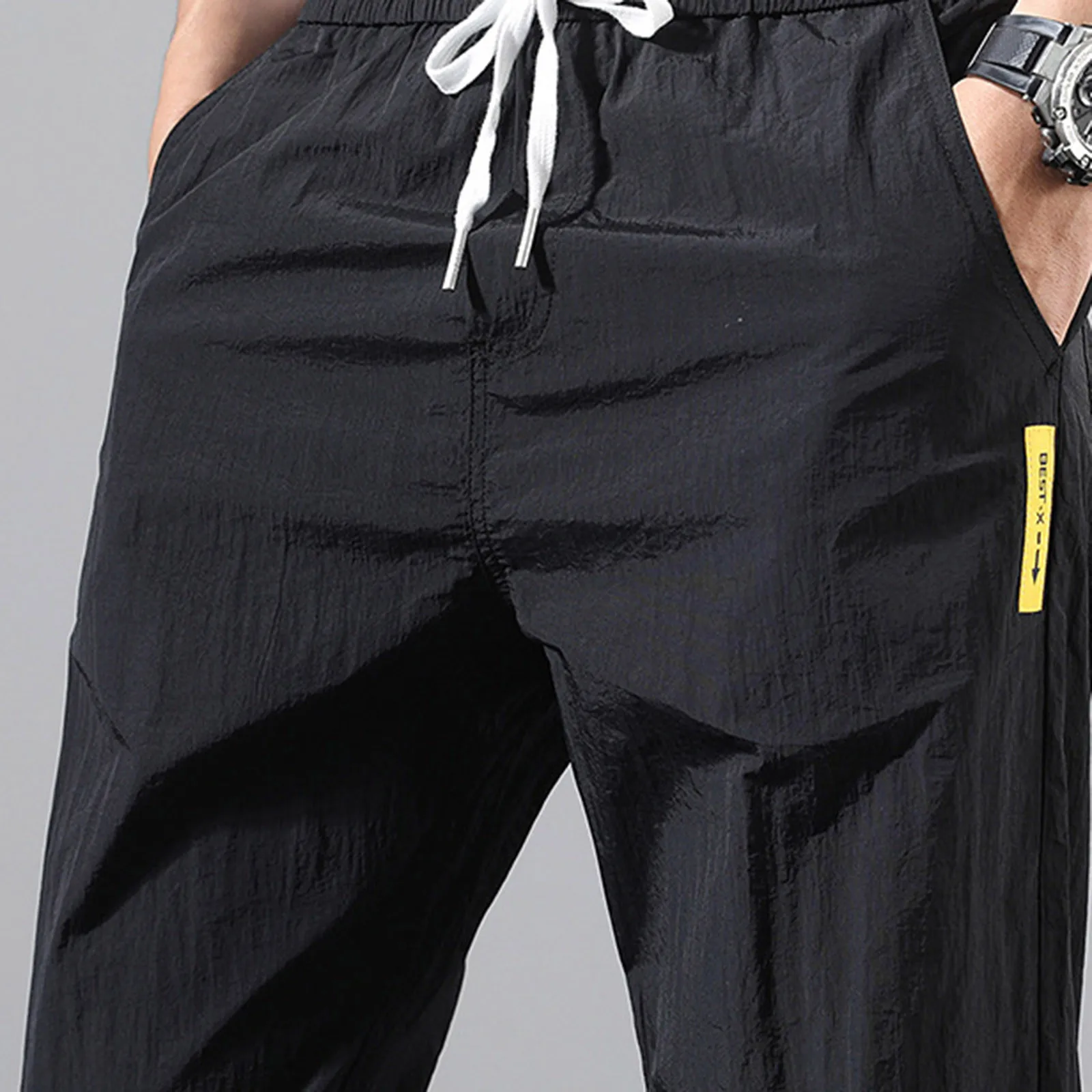 Mens Fashionable Cargo Pants Plus Size Loose Tracksuit With Tied Feet Pants Trousers Streetwear Sweatpants Pantalon Homme