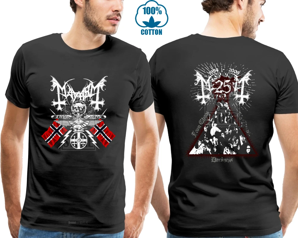 Mayhem 25 лет герб футболка s m l Xl 2Xl новый официальный бренд 017970 |