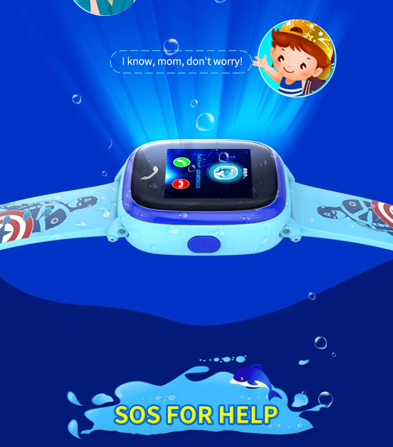 SK08 Детский gps телефон смарт-часы детские часы плавание IP67 водонепроницаемый SOS Вызов расположение устройства трекер дети Безопасный анти-потеря монитор