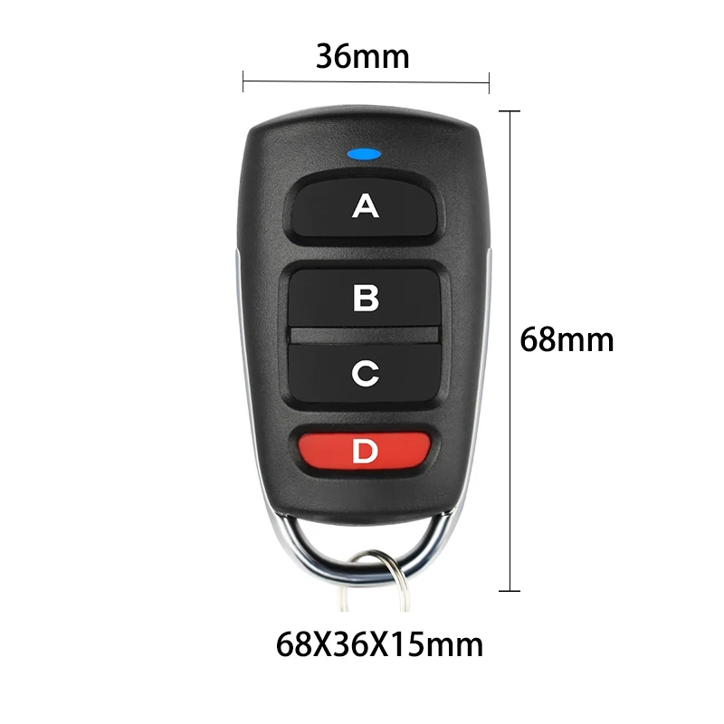 Newest 4 Buttons Clone Remote Control 433MHZ Wireless Transmitter Garage Gate Electric Door Copy Controller Anti-theft Lock Key