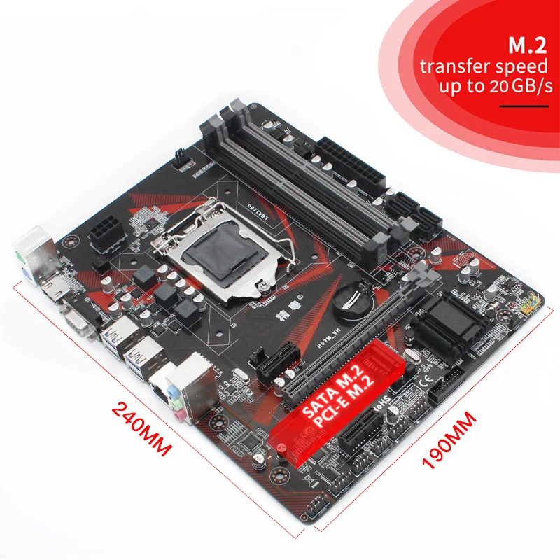 JGINYUE H97 motherboard LGA 1150 For i3 i5 i7 Xeon