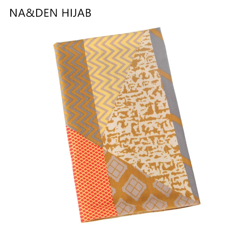 1PCS NEW Solid shalws Hi-Q lady wraps Islamic bandana Geometric scarves Striped winter scarf Muslim hijab Viscose Long muffler |