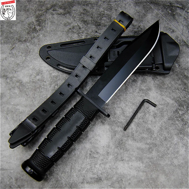 Everrich D2 Steel Outdoor Survival Knife Hunting Fishing Hunting Knife