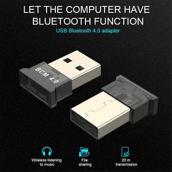 

New Mini USB Bluetooth V4.0 Dongle Adapter BCM 20705 Wireless Audio Adapter Aux Receiver For PC Speaker Music Transmitter