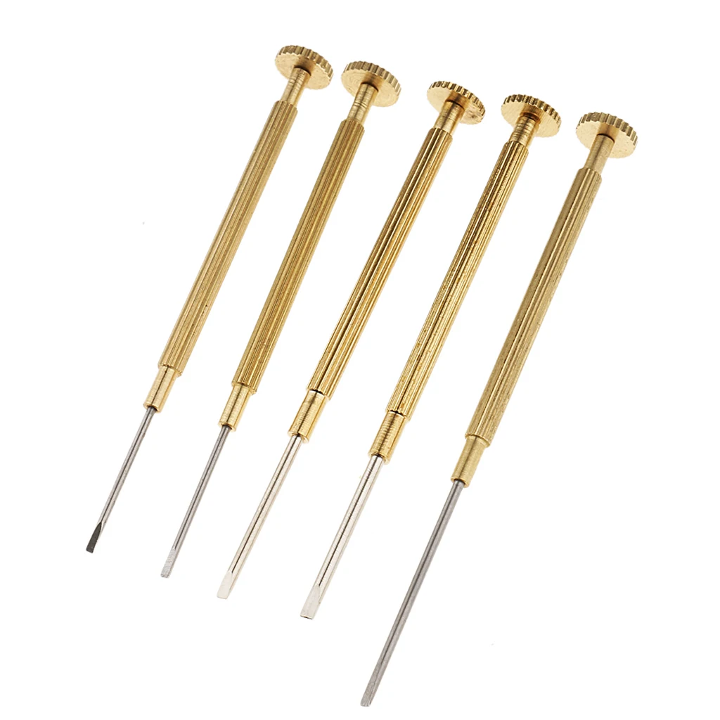 5pcs Jewelers Micro Screwdriver Set Precision Watch Jewelry Glasses Repairs