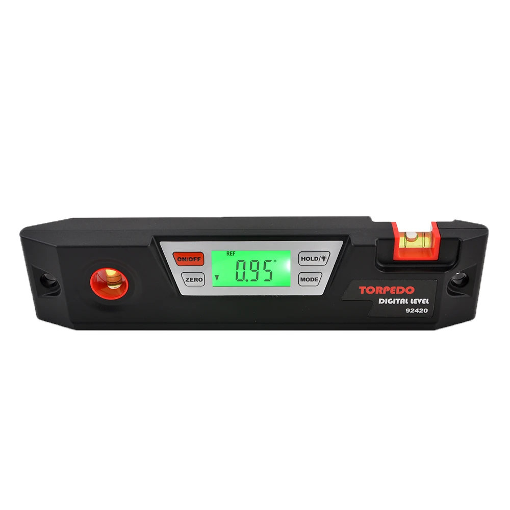 

GemRed Digital Magnetic Level Digital Torpedo Level Protractor LED Display with Backlight Magnet Base Audible Indicator