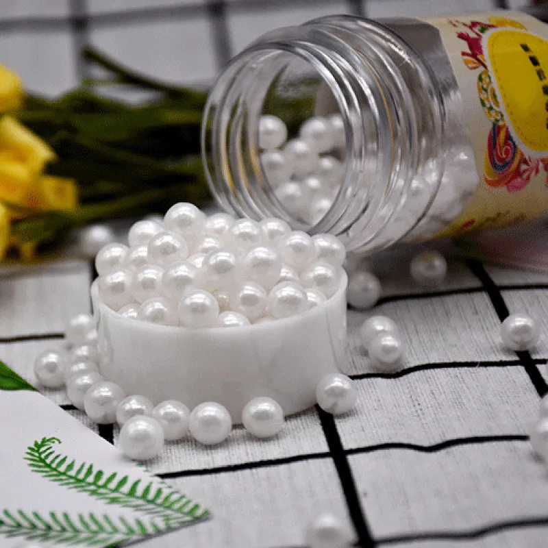 85g/Бутылка круглая сахар жемчуг украшения торта съедобные сахара и белыми жемчужинами украшение торта, выпечки инструмент торт декоративные аксессуары