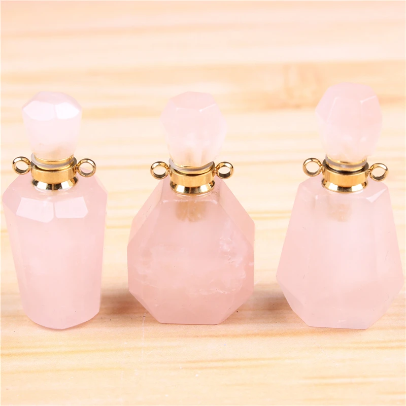 Мини флакон для духов розовый кристалл 3 мл портативный дорожный косметический