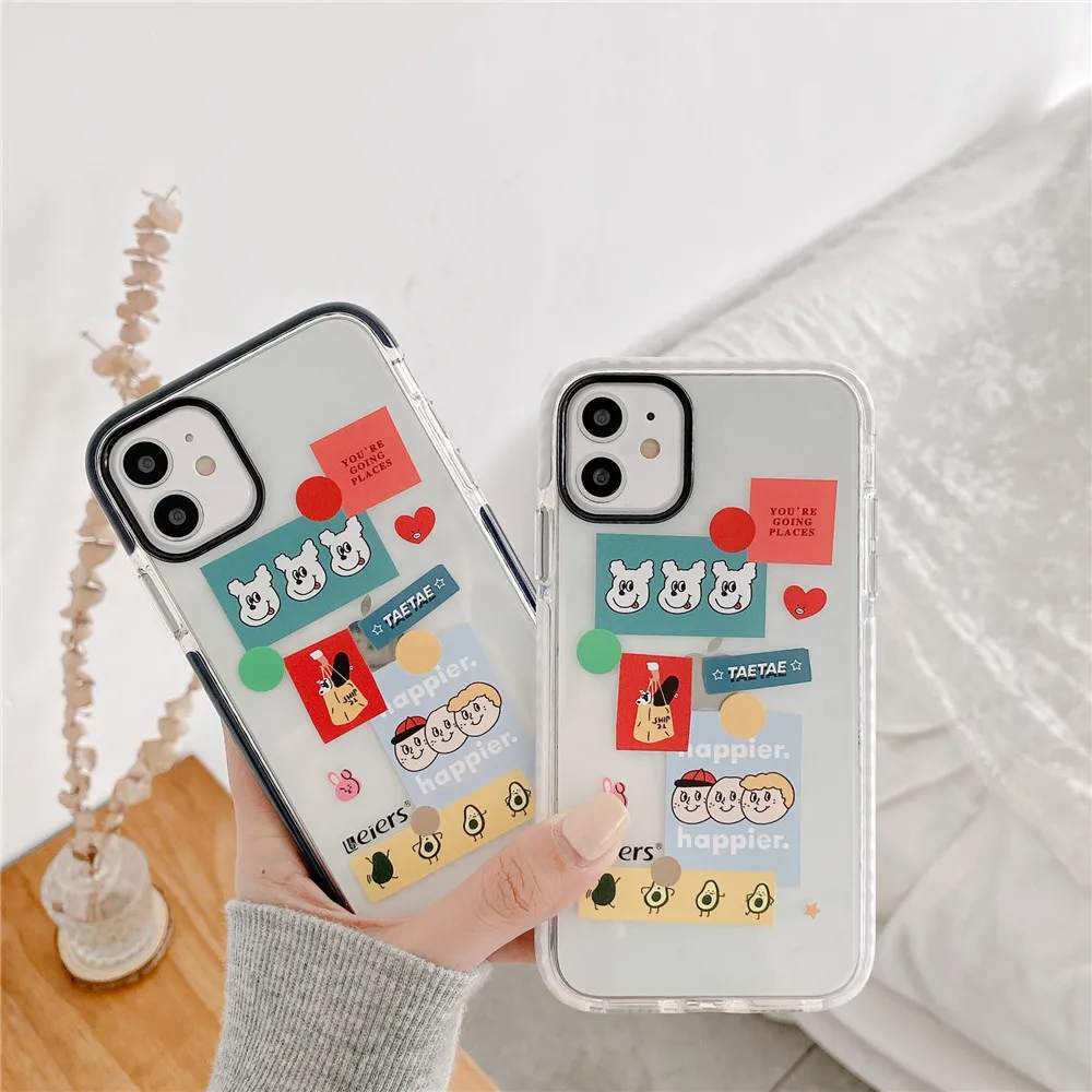 Модный чехол для телефона с милым мультяшным животным и забавным кроликом iphone 11