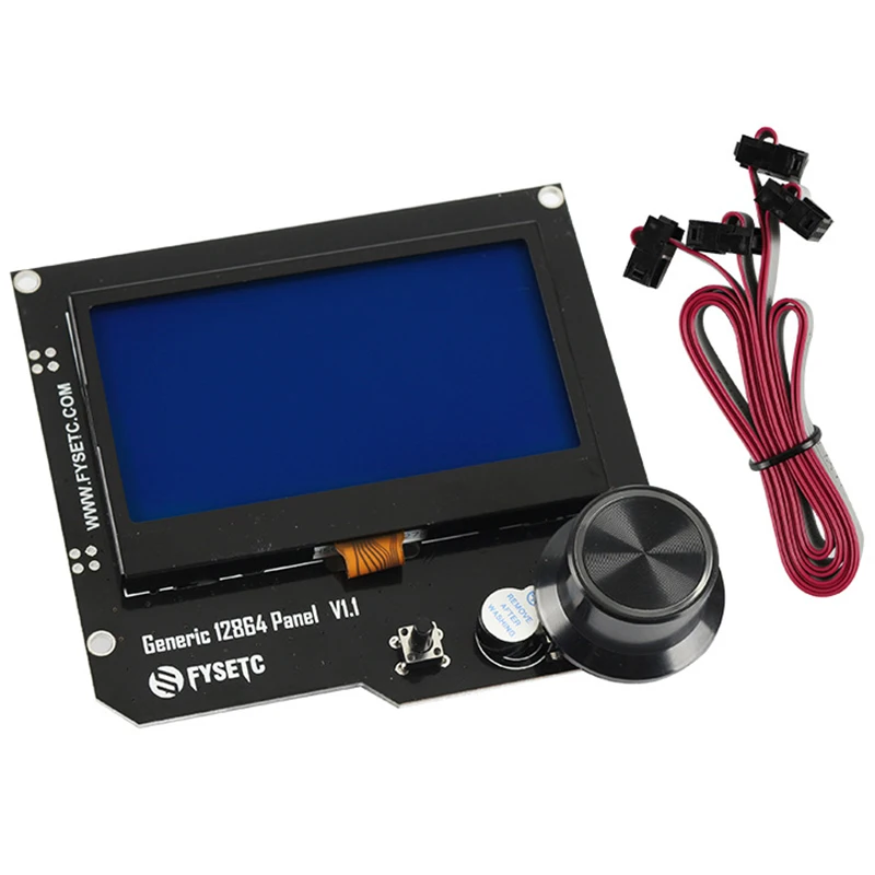 

Generic12864 Panel V1.1 Smart 12864 Lcd Module Display Rgb Screen Support Marlin Diy for Cnc Ramps Cheetah F6 Vs Mini12864 (Rg