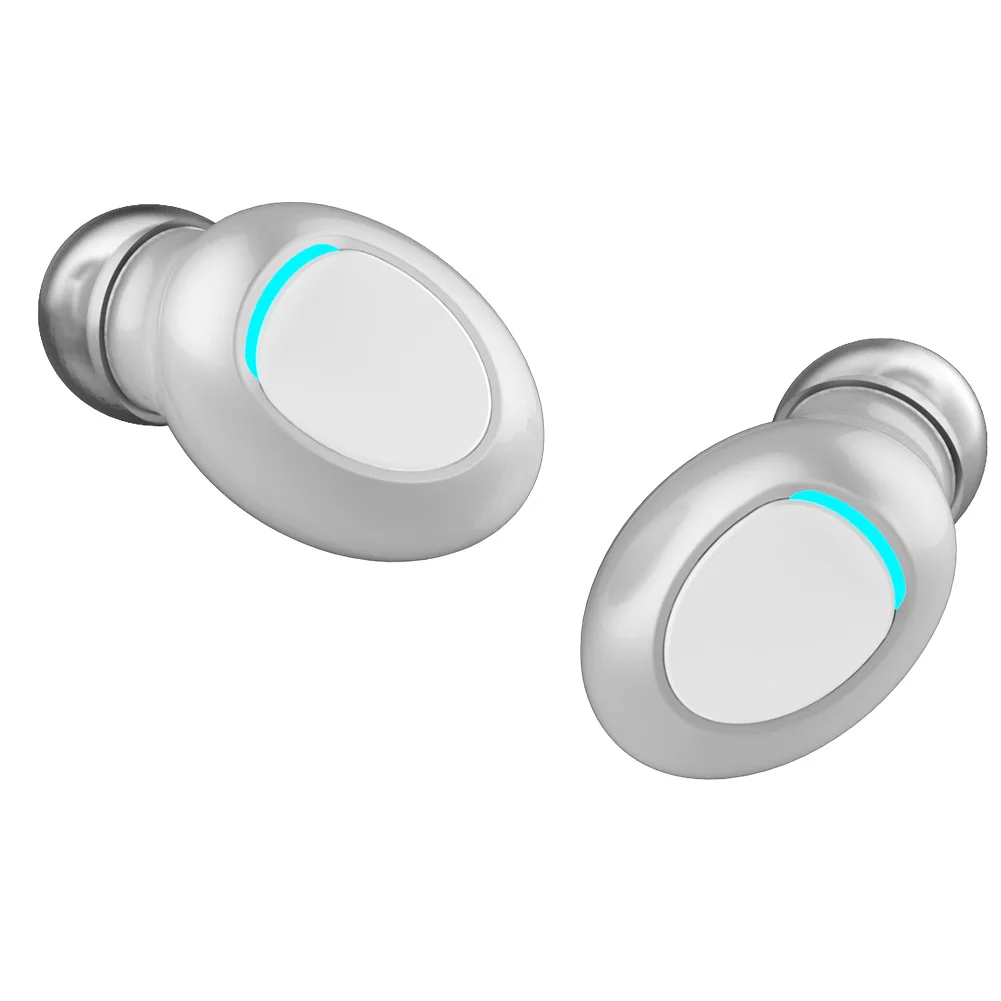 Шумоподавление перезаряжаемые беспроводные Bluetooth наушники Мини Бас с микрофоном в ухо цифровой дисплей Автоматическое Сопряжение