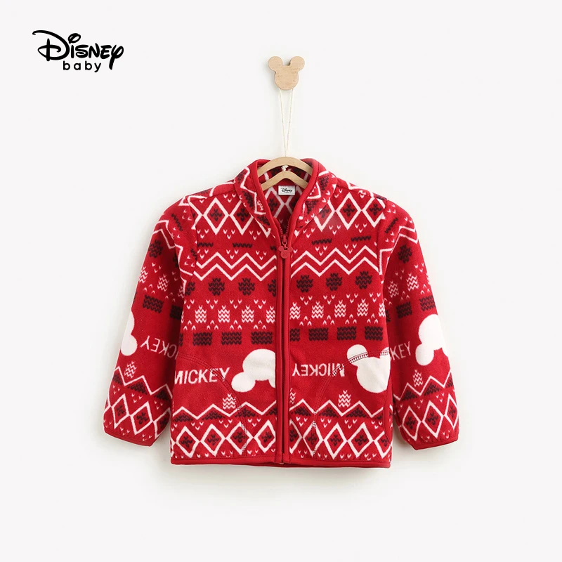 Disney/флисовая куртка для маленьких мальчиков и девочек осенний детский топ на молнии года, детское пальто для девочек куртка для малышей пальто для девочек - Цвет: 3