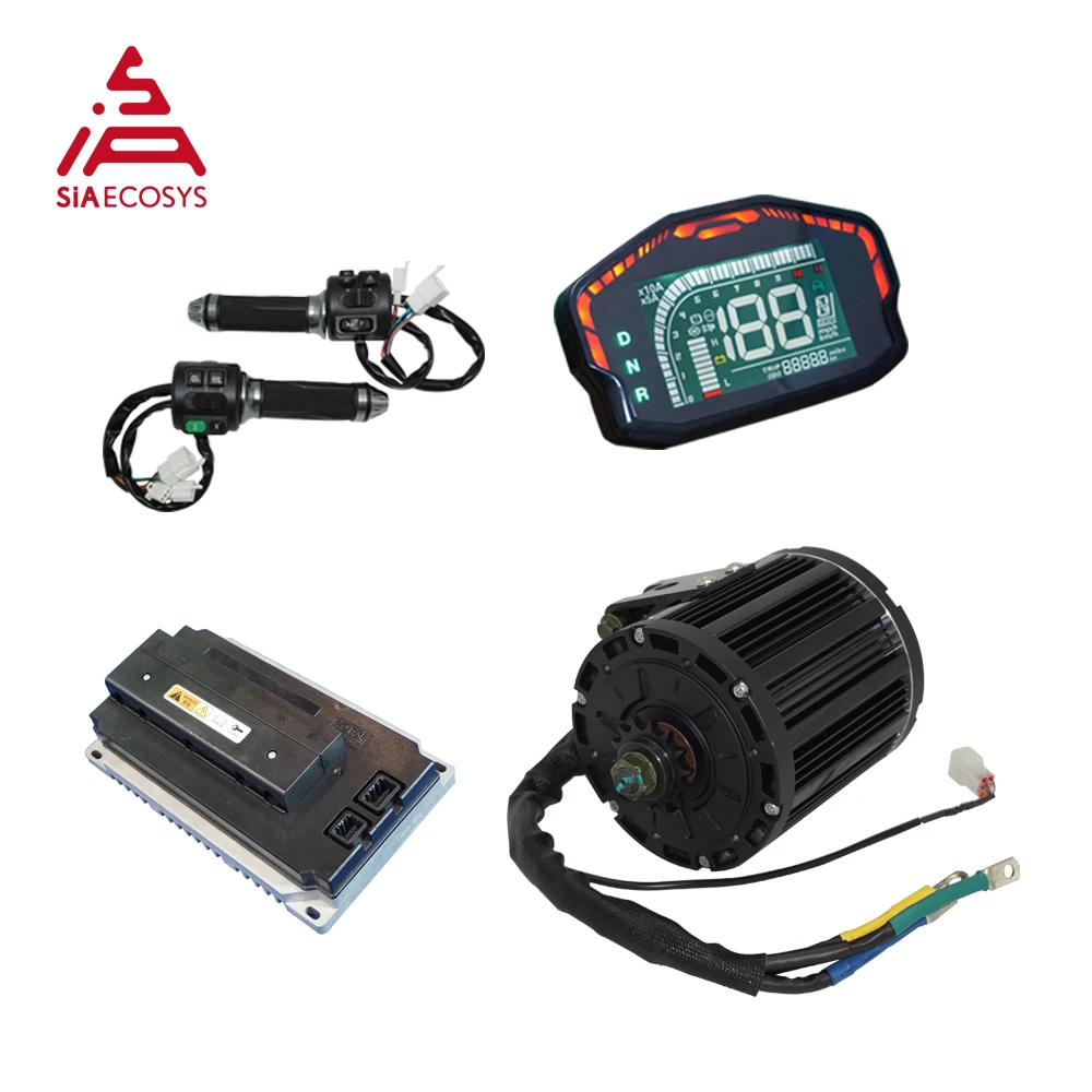 US $688.00 QSMotor Kits 4000W 138 90H Mid Drive Motor With EM200SP Controller 72V Powertrain Kits For Electric Dirt BikeEMotorcycle