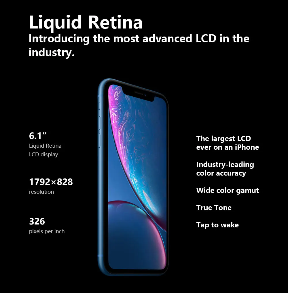 Apple iPhone XR 6," жидкий retina полностью lcd 64 Гб/128 ГБ/256 ГБ rom 4G Lte Apple гарантия f rom Франция