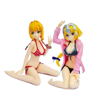 

15cm Fate/Grand Order Figure Ruler Avenger Joan of Arc Action Figure Bikini Swimsuit Ver. Sexy girl Car Decor Model Toy PVC gift