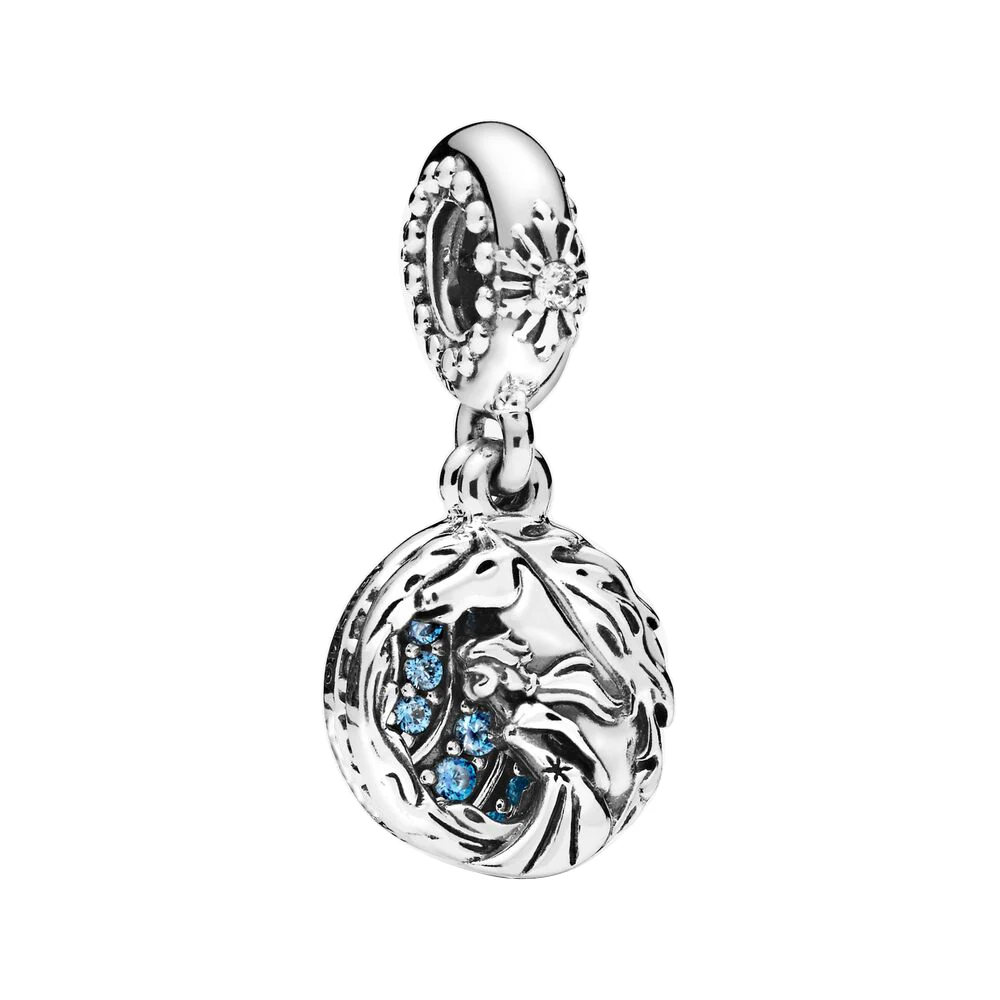 Couqcy подходит для оригинального браслета Pandora ожерелье из бисера Серебро 925 звезда рыба луна бусины в виде лошадей Шарм для женщин модное ювелирное изделие