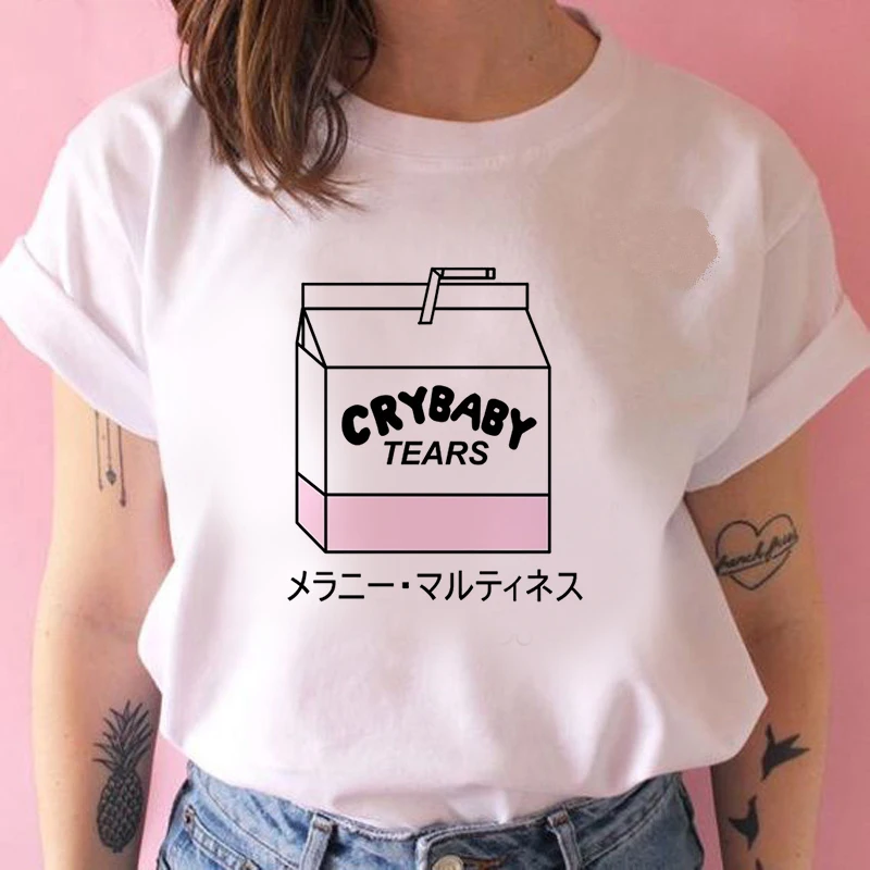 

Graphic tees tops Peach juice tshirts women funny t shirt O-neck T-shirt Vintage Vogue Ullzang Mujer_T-Shirt