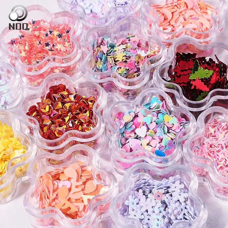 

12 Styles Nail Art Decorations Set Box Nail Accessories Glitter Manicure Design Decor For Nails Gems Supplies Nail Jewelry