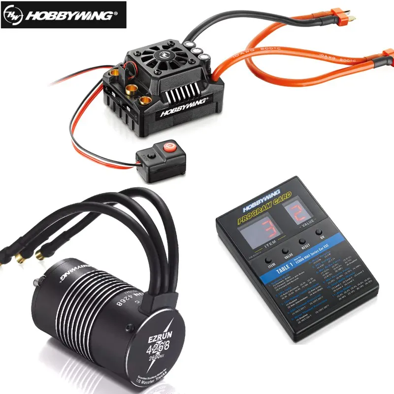 Двигатель HobbyWing EzRun MAX8 V3 150A ESC 4268 2600KV SL с светодиодный щеточным блоком питания и