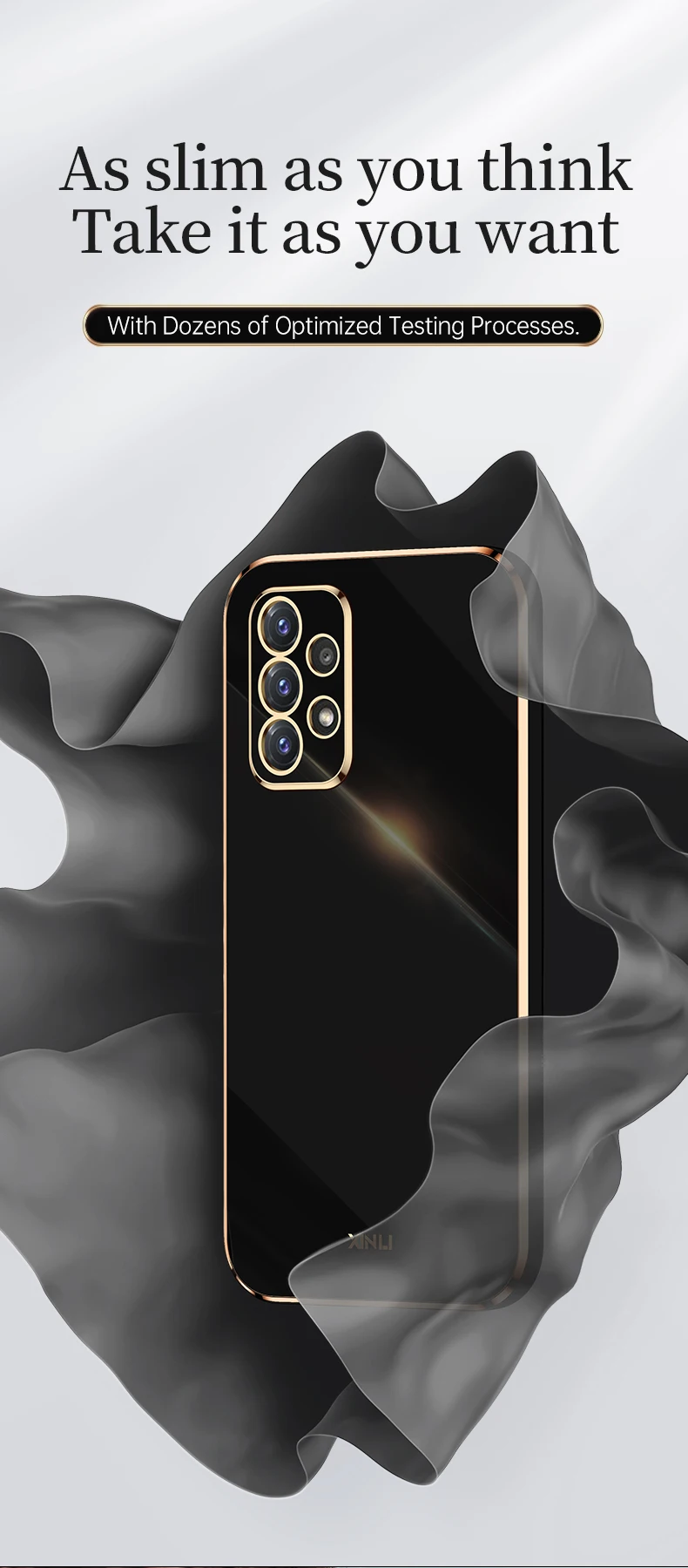 Luxury Plating Phone Case For Samsung Galaxy Soft Square Frame_voghion.com