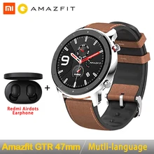 Global Version Amazfit GTR 47mm Smart Watch Huami 5ATM Waterproof Smartwatch 24 Days Battery GPS Music Control For Android IOS Global Version Amazfit GTR 47mm Smart Watch Huami 5ATM Waterproof Smartwatch 24 Days Battery GPS Music Control For Android IOS