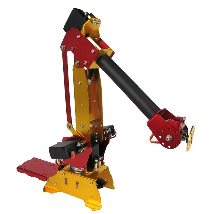 

6-degree-of-freedom Powered Bench-top Parallel Metal Robotic Arm PalletPack Industrial Robotic Arm 6061 AL Alloy Material