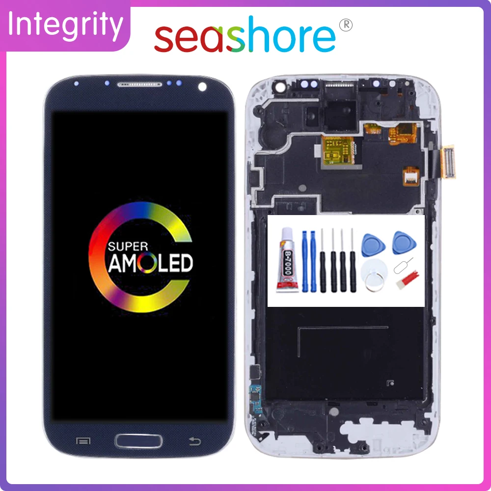 Оригинальный дигитайзер сенсорного ЖК-экрана в сборе для SAMSUNG Galaxy S4 дисплей с
