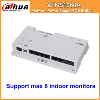 

Dahua VTNS1060A Video Intercom POE Switch For IP System VTO2000A Connect Max 6 Indoor Monitors