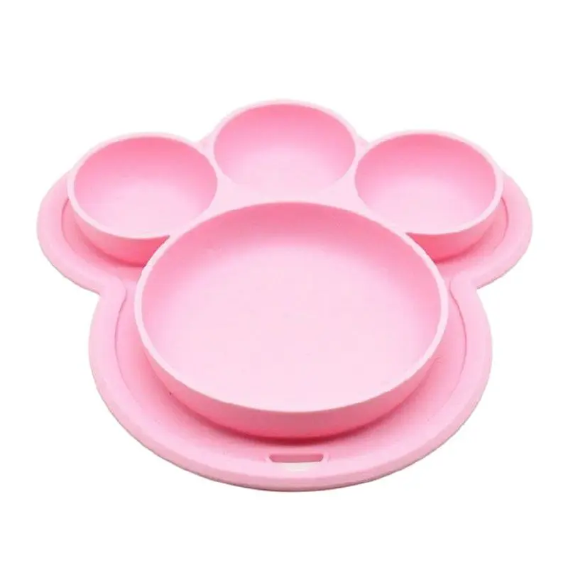 Silicone Baby Bowl Plate Tableware Food Supplement Kids Non-slip Suction Cup Tray Feeding Dishes | Мать и ребенок