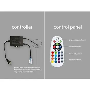 

Power Supply Adapter with IR Receiver for Shine Décor 7x15mm LED RGB Strip Lights only jk653