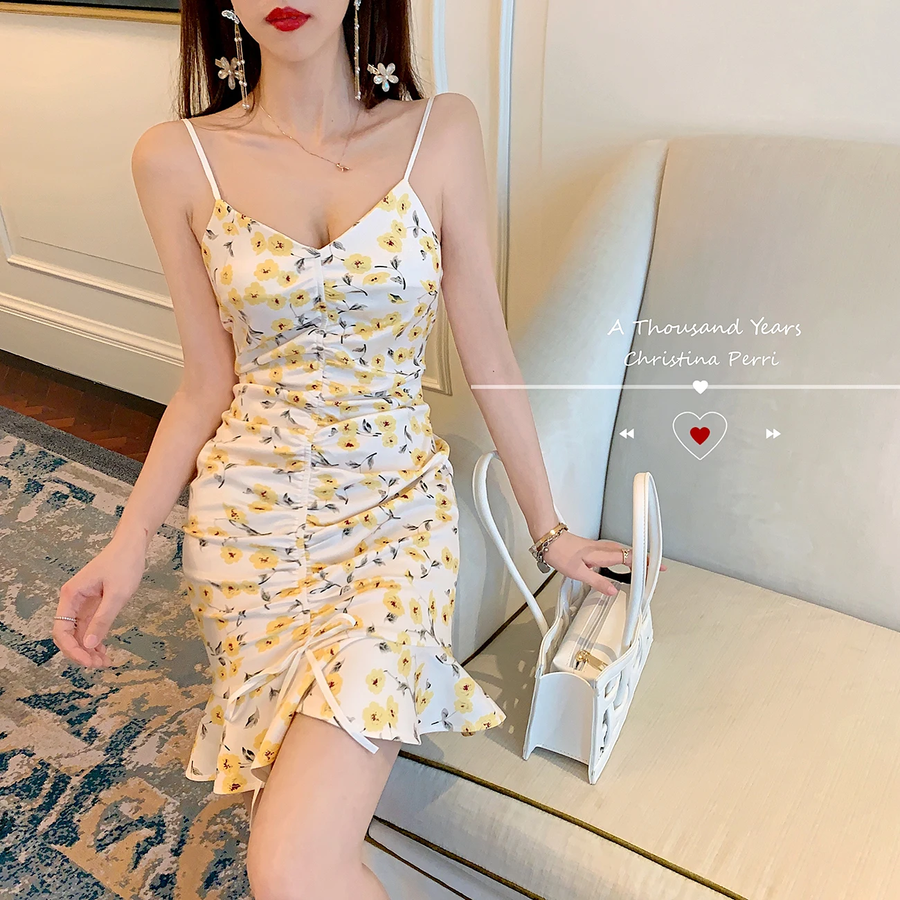 suspender bodycon dress