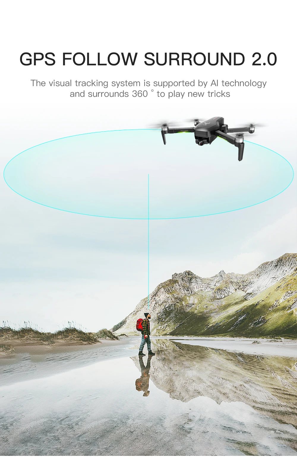 Pro 2 Drone 4k HD mechanical 3-Axis gimbal camera 5G wifi gps system