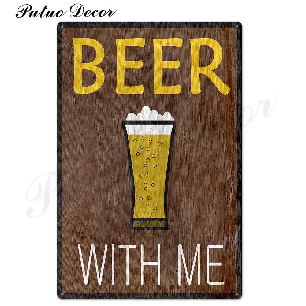 Funny Tin Sign Beer Metal Sign Plaque Metal Vintage Pub Iron Painting Wall Decor for Bar Pub Club Man Cave Metal Posters - Цвет: TH0592
