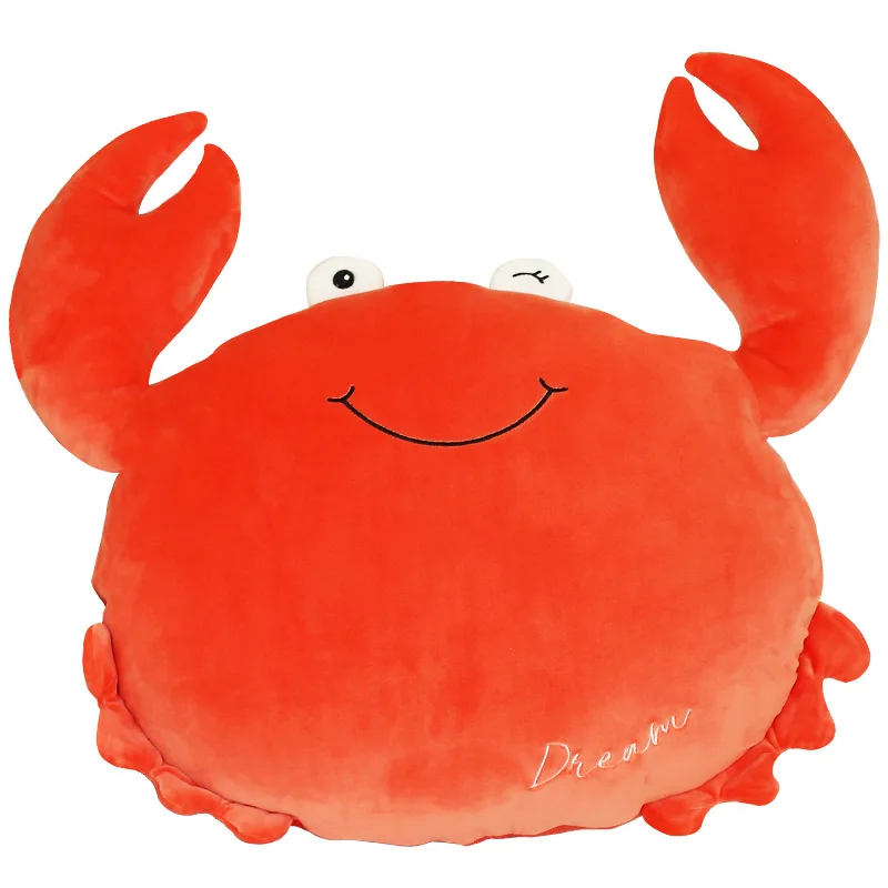 crab Милое и мягкое плюшевое животное, игрушки Kawaii, мягкая подушка для животных, удерживающая спальную подушку, прекрасный подарок на день рождения для детской куклы - Цвет: crab