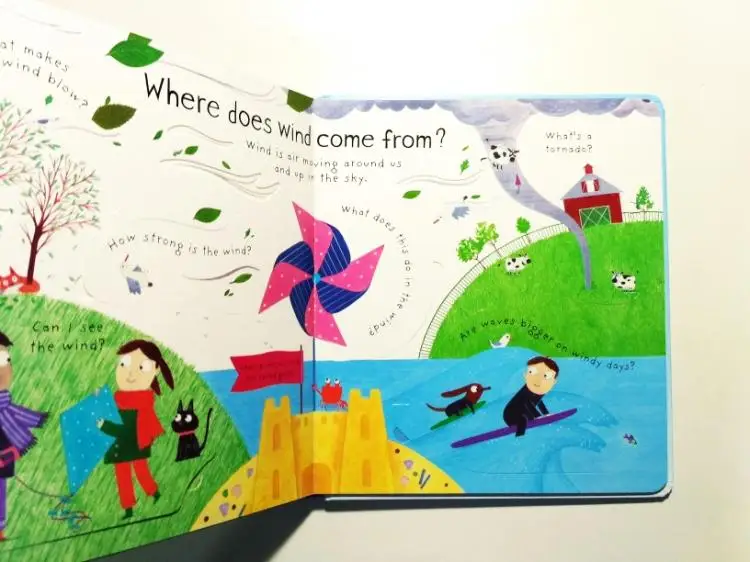 Usborne Lift the flap первые вопросы и ответы что делает это дождь английский обучающие