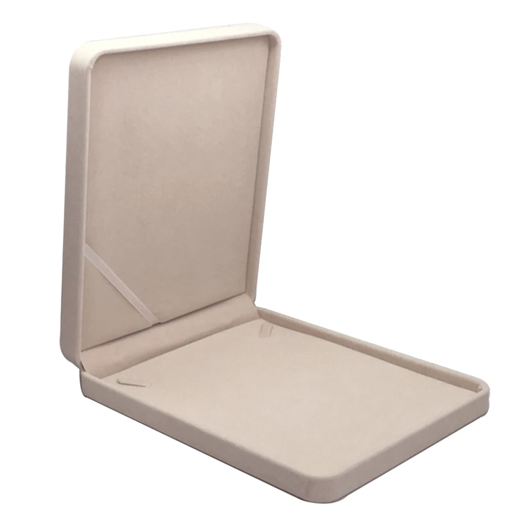 Velvet Necklace Gift Box Travel Jewelry Storage Display Case Velvet Necklace Gift Box Travel Jewelry Storage Display Case