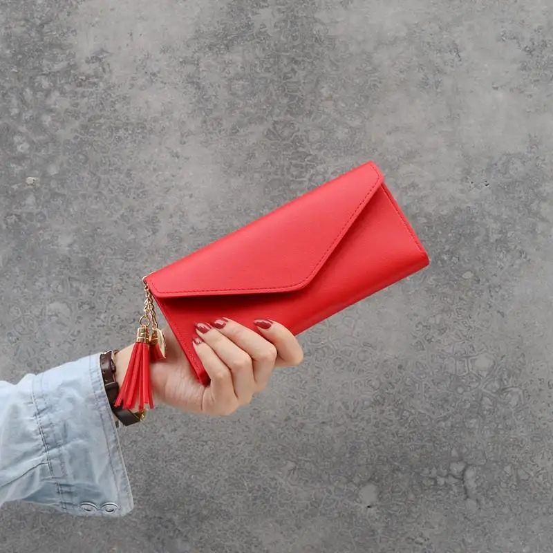 New Long Women's Wallet Female Purses Tassel Coin Purse Card Holder Wallets Female Pu Leather Clutch Money Bag Pu Leather Wallet New Long Women's Wallet Female Purses Tassel Coin Purse Card Holder Wallets Female Pu Leather Clutch Money Bag Pu Leather Wallet