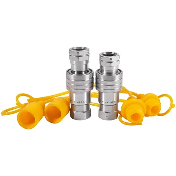 

2Pcs 1/2 Inch Ag Hydraulic Quick Connect Couplers Couplings Poppet Pioneer Style