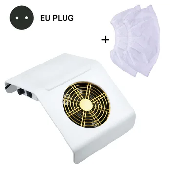 

Nail Fan Salon Suction Nail Dust Collector Machine 80W Vacuum Cleaner for Manicure With Collecting Bags Nail Dust Collector