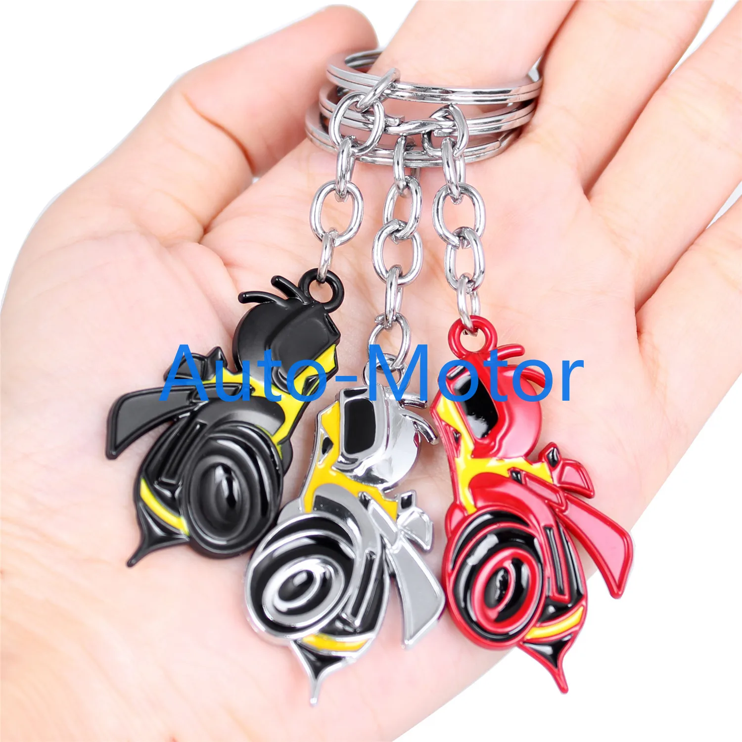 Super Bee Rumble Emblem Car Keychain Key Ring Red/Black/Chrome Universal | Автомобили и мотоциклы