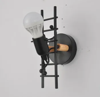 

Retro Creative Corridor Stairs Climbing Villain Wall Lamp Children's Room Lamp Hotel Room Indoor Bedside Lamp