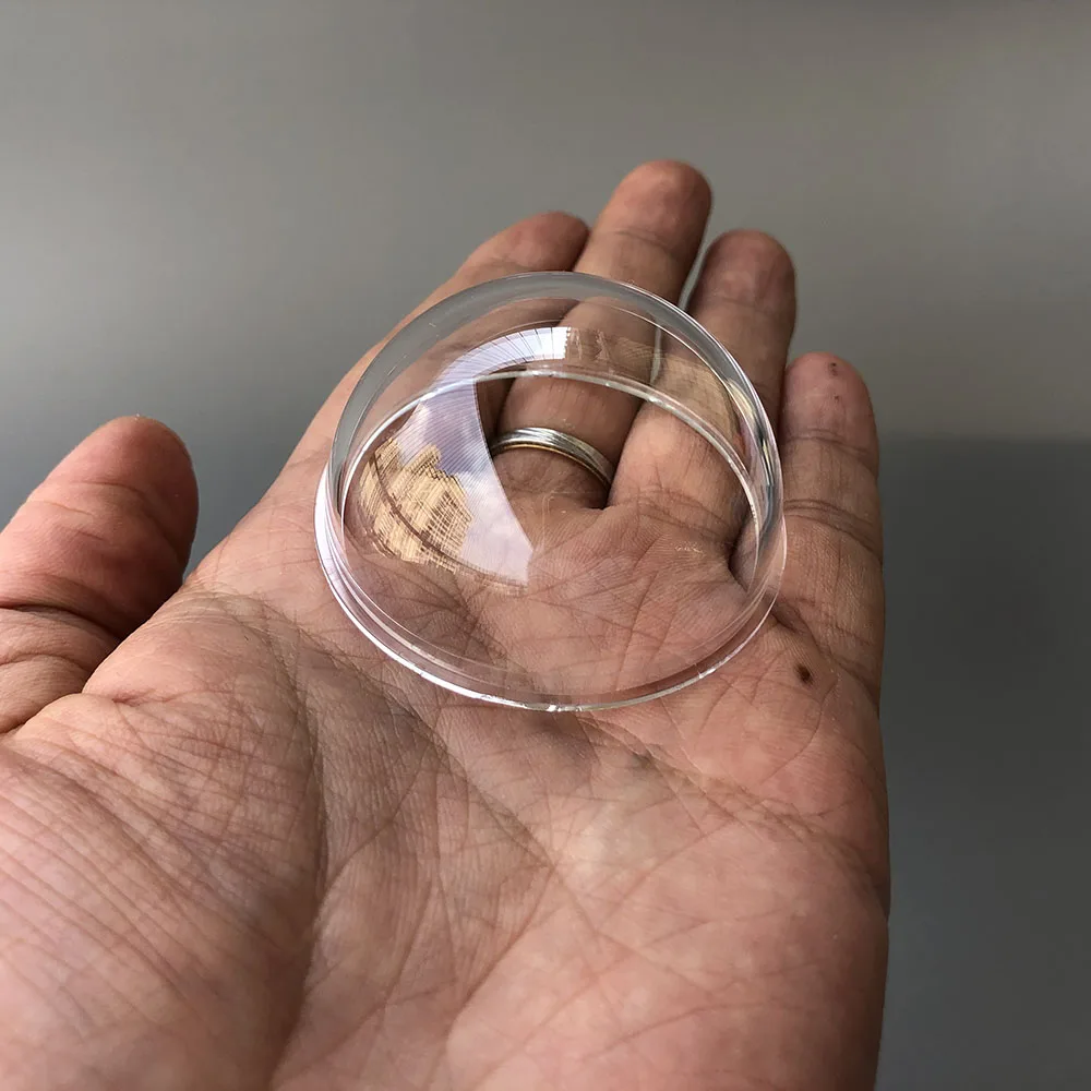 2inch acrylic PC optical ball camera transparent lens cap waterproof dome cover clear CCTV security camera housing 51.4x26.57mm security camera cover