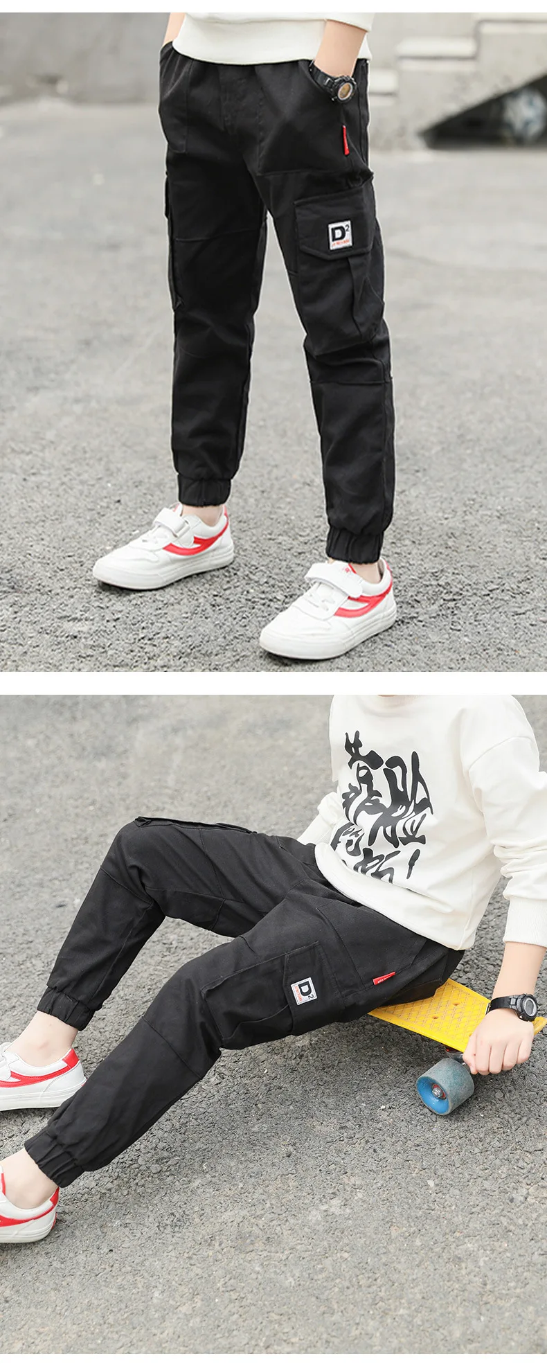 Spring Summer BOY'S Bib Overall Childrenswear Casual Capri Pants Summer Wear New Style Western Style Big Boy Pants Thin