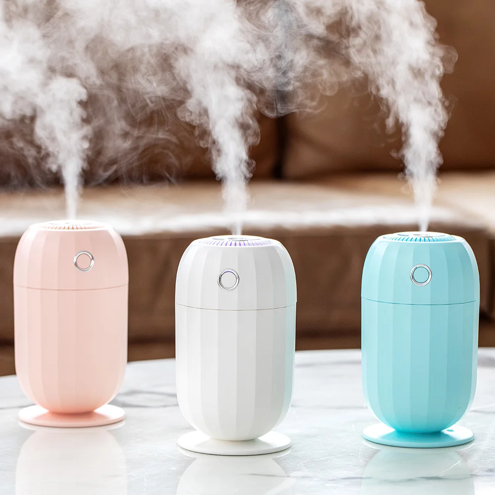 

300ml Portable Quite Working Air Humidifier Ultrasonic USB Aroma Essential Oil Diffuser Car Humidificador With Color LED Lamp