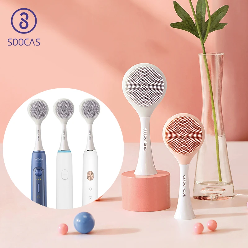SOOCAS-cepillo de limpieza Facial, cabezal de cepillo de dientes eléctrico sónico para Soocas X1 X3 X3U X5