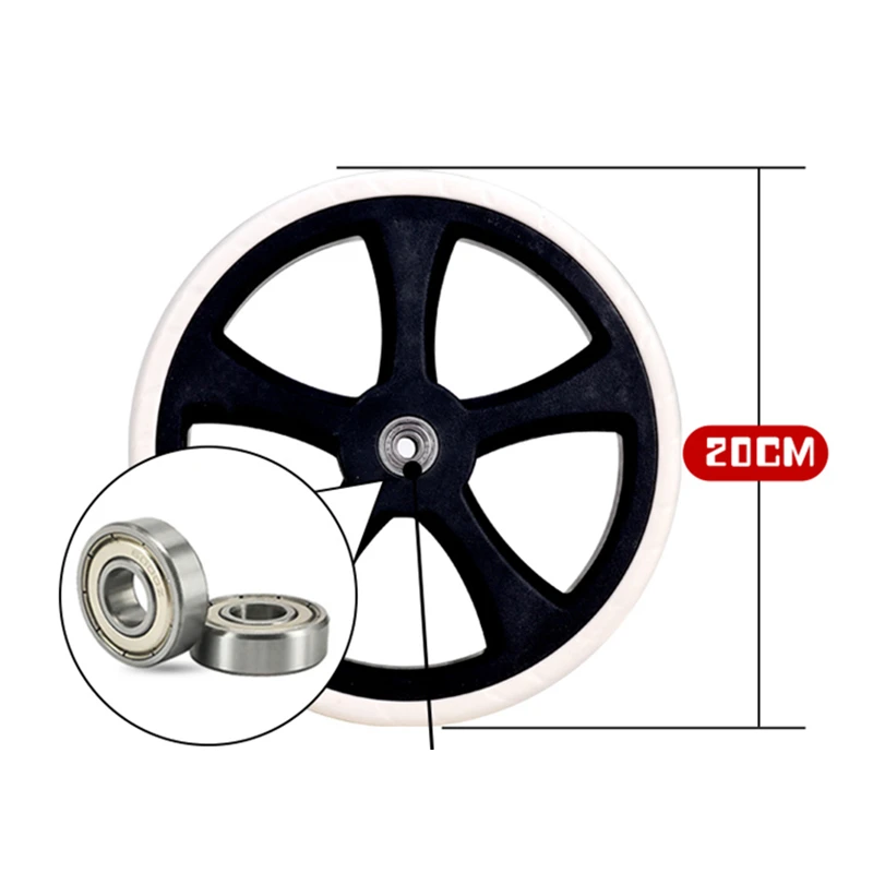 ALWAYSME 1PCS Shopping Cart Wheels Shopping Cart and Trolley Dolly Shopping Cart Wheels